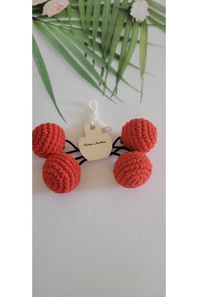 Kadın Girişimciler Atölyesi 2-Piece Rubber Buckle Colorful Amigurumi Ball - 100% Algodón Organic (Suitable for Any Age Group Use)