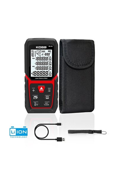 KOBB KBL120 120m Profesyonel Li-ion Şarjlı Lazer Metre