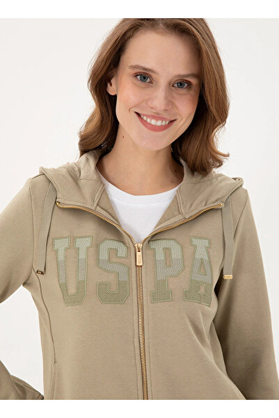 U.S. Polo Assn. U.S. Polo Assn. Women's Sweatshirt - Hood Regular Fit, Dmls Sw01-Sk024