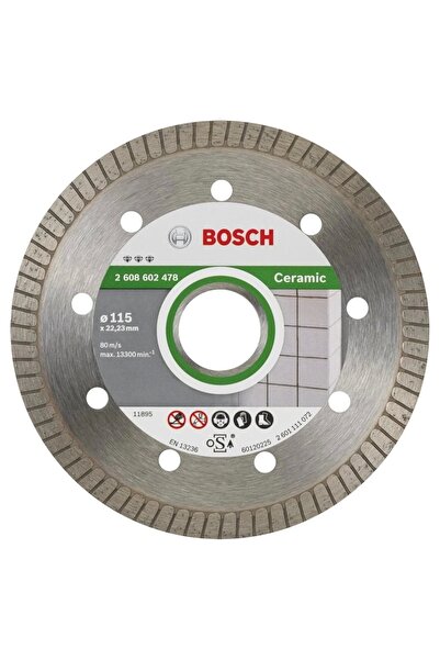 Bosch Best Serisi Seramik İçin Extra Temiz Kesim Turbo Segman Elmas Kesme Dis...