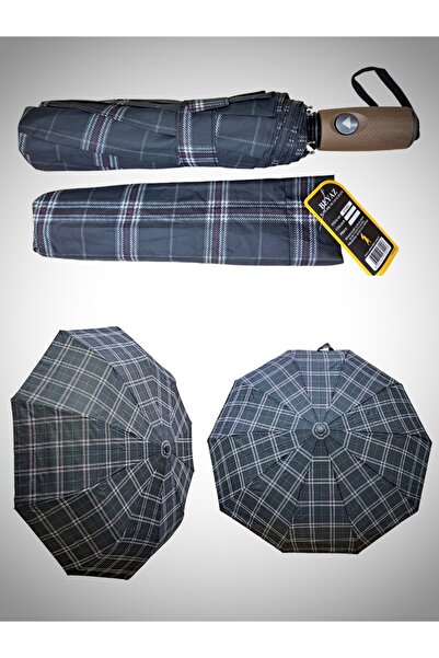 Rubenis Fiber Gövde Otomatik 10 Telli Rüzgara Dayanıklı  Şemsiye