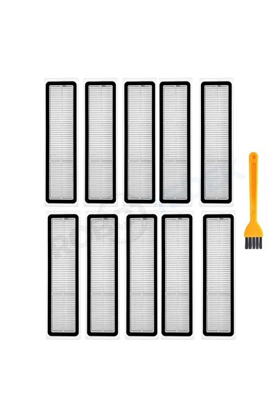 robotyedek مجموعة فرش تنظيف فلتر هيبا المتوافقة مع Dreame D9 Max Gen 2 (RLD34...