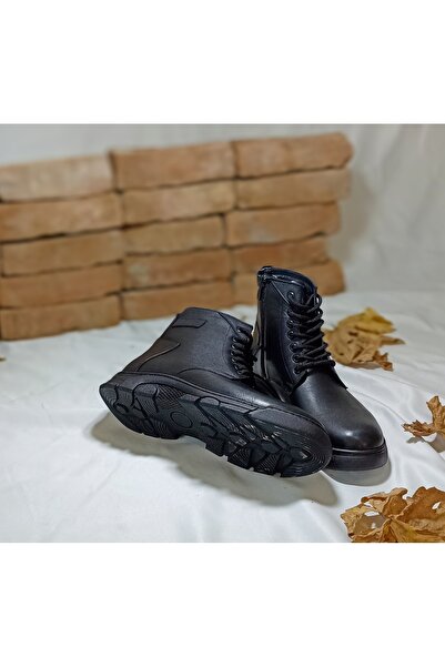 MODESA BY KAVCAR Hakiki Deri Siyah Kışlık Erkek Deri Bot