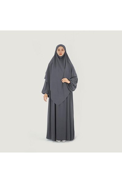 Butik Double Layer Souffle and Ferace Set