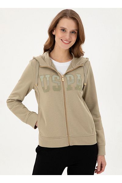 U.S. Polo Assn. BAZA. Polo Assn. Hanorac pentru femei - Hood Regular Fit, DMLS SW01-SK024