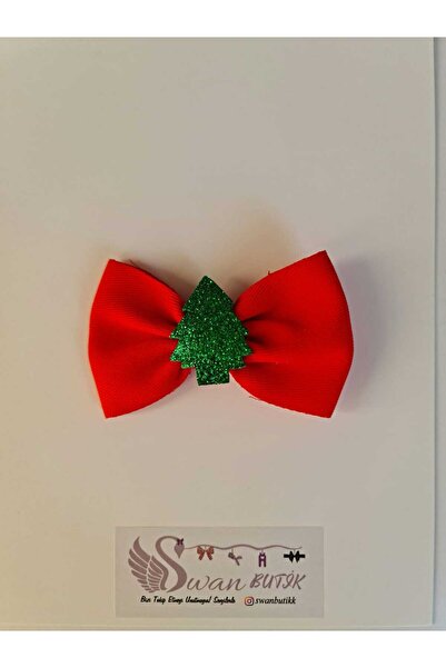 swan butik Baby Girl Child Buckle New Year's Red Christmas Buckle with Tongs