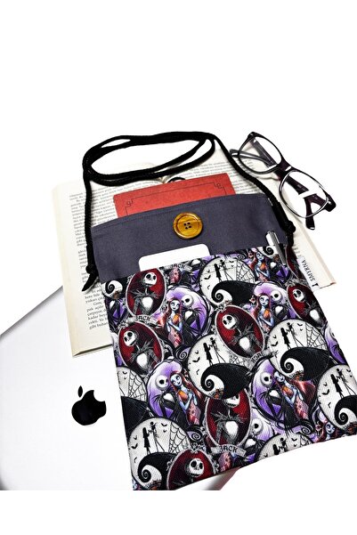 Smyrna Christmas Night Nightmare - Ebook Bag with Collage and Jack Sally Strap
