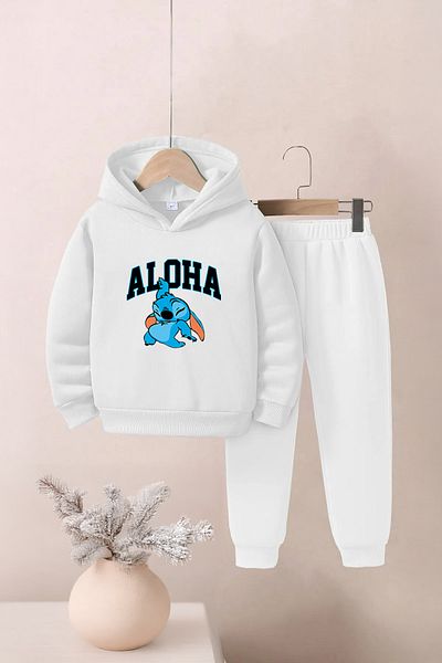 Lazy Koala Aloha Printed Unisex Bottom-Top Kids Tracksuit Set