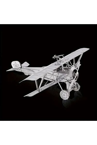 DIY 3D Metal Puzzle Puzzle Newpiort 17 Fighter Plane 46 Pieces Above 14+ Years Old Gift