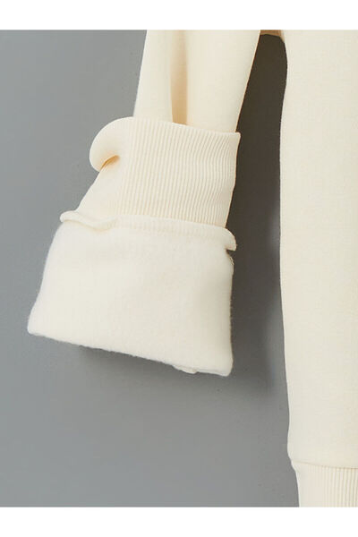 LC Waikiki Χοντρό φούτερ για κορίτσια με λαιμόκοψη - W4L416Z4