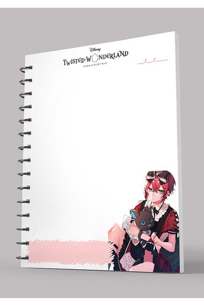 nihonwosekai Twisted Wonderland Anime A5 Size Spiral Notebook 50 Sheets