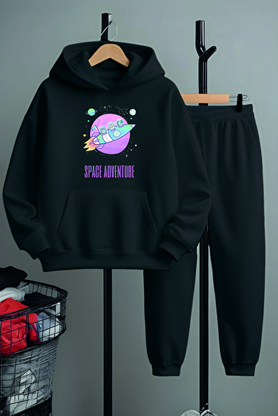 MYADA Преміум-комплект спортивного одягу з принтом «Космічна дорога» 22793