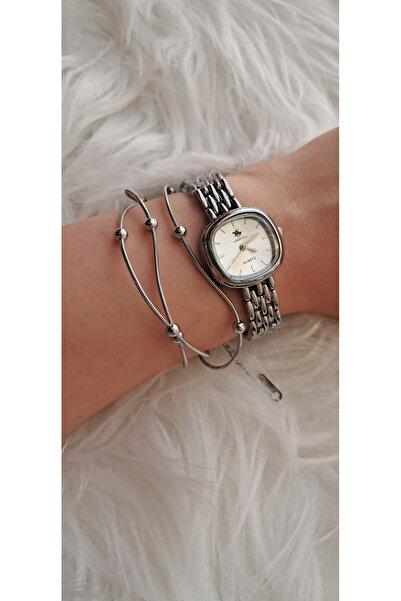 stainles steel سوار فضي ثلاثي من دوريكا