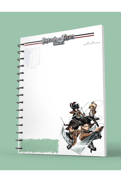 nihonwosekai Attack on Titan Attack on Titan Anime A5 Size Spiral Notebook 50 Sheets