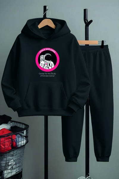 MYADA Преміальний комплект спортивного костюма з принтом астронавта 22841