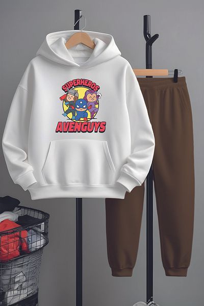 MYADA Set de trening cu imprimeu Superheros Premium 22931