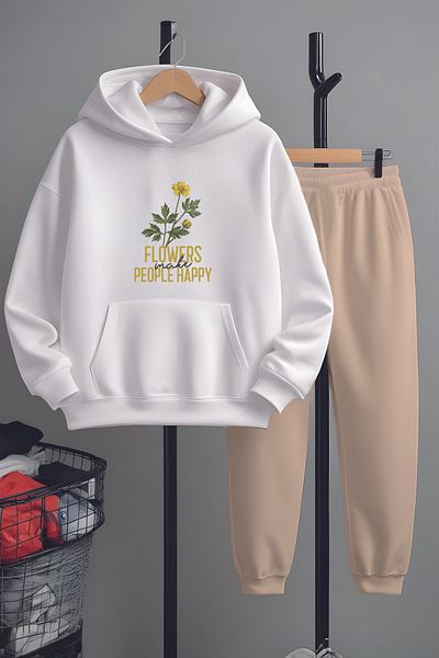 MYADA Set de trening cu imprimeu cu flori