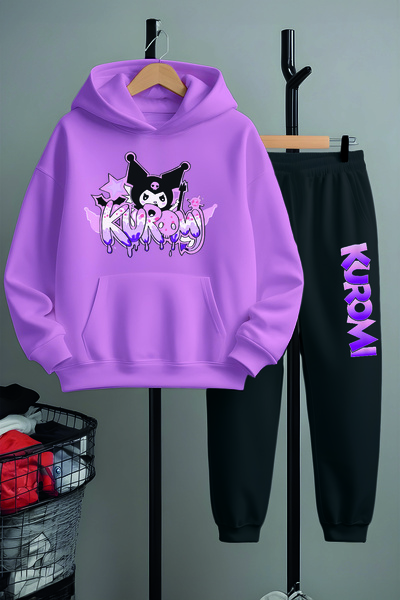 MYADA طقم بدلة رياضية علوية مطبوعة من Graffı Kuromi 23408