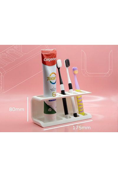 3D DESİNG MARKET Organizer Stand - Εξωτερική βούρτσα και θήκη για βούρτσα