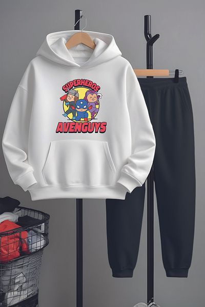MYADA Set de trening cu imprimeu Superheros Premium 22931