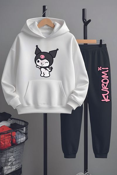 MYADA Set de trening cu imprimeu Kuromi în stil premium 22189