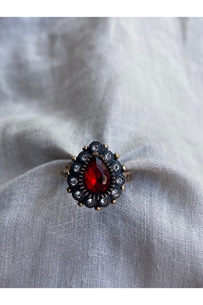 FAYRA ACCESSORIES Zirkon Taşlı Su Damlası Yüzük