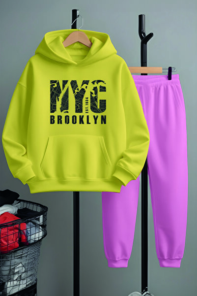 MYADA NYC Štampano Premium unisex trenerka set - donji i gornji set 12501