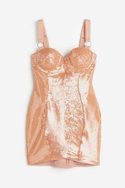 H&M Sequined mini dress