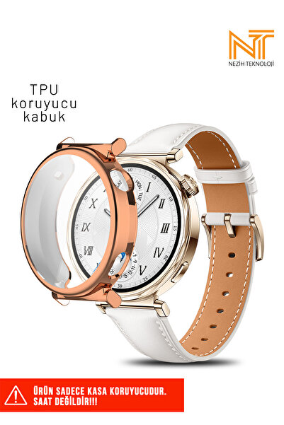 Nezih Case Huawei Watch GT 5 41mm Uyumlu TPU (Yumuşak Silikon) Kasa Koruyucu