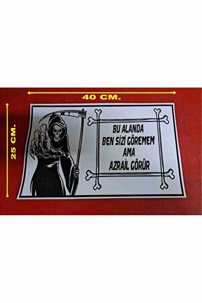 pozantiaksesuardunyasi Sürücü Sizi Göremez Azrail Yapıştırma Sticker Bu Aland...