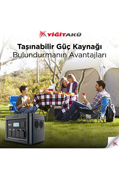 YİĞİT AKÜ Efsane Kamp - Taşınabilir Güç Kaynağı Yiğit Akü Opss Plus 1200w 220v