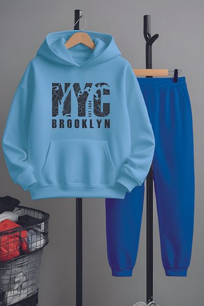 MYADA Set de trening premium imprimat NYC - 12501