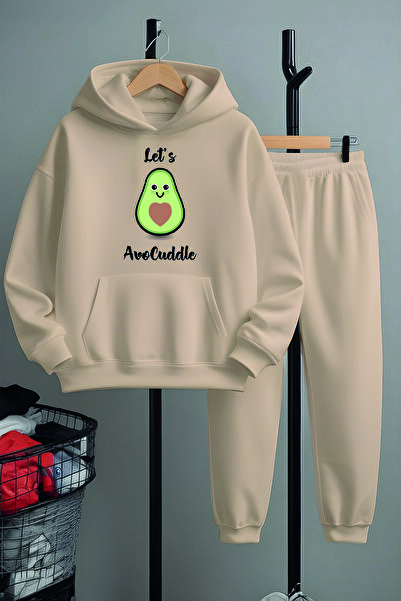 MYADA Premium avokado Štampano donji i gornji deo trenerke set 22881