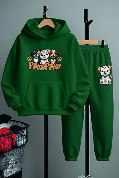 MYADA Set de trening cu imprimeu cu câini drăguți premium 23352