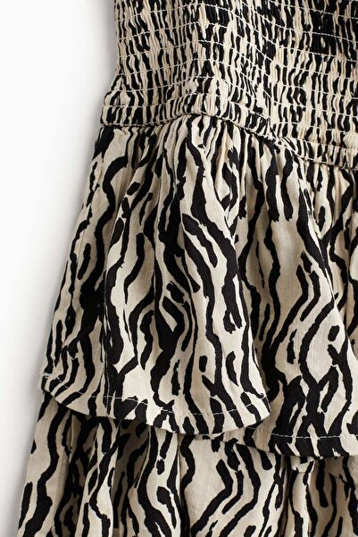 H&M Smock-waisted tiered skirt