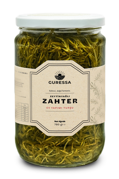 GURESSA Zeytinyağlı Zahter Turşusu 780 gr Doğal Ev Yapımı