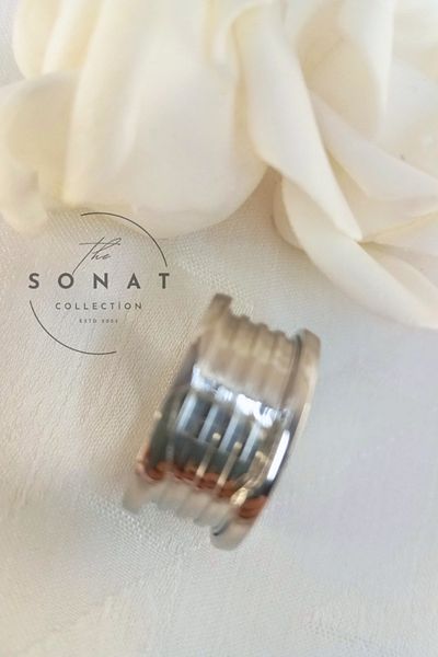 Sonat Collection Bulgari Wedding Ring Vip Series Silver Ring - No Fading, No Darkening, No Allergy