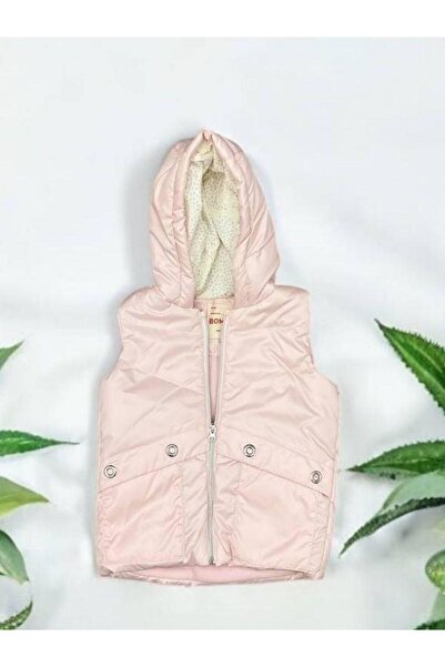 Zekids Girl's Hooded Puffer Vest