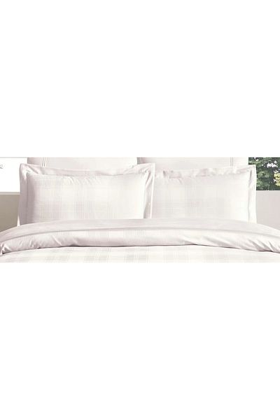 Zorluteks Carly Jacquard Flounced 100% Cotton Satin Μαξιλαροθήκη 2 τεμαχίων 50x70 cm