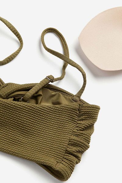 H&M Padded twist-detail bikini top