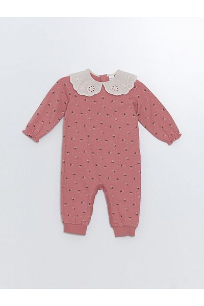 LC Waikiki Lcw Baby Bebe Collar Baby Girl 2 Yarn Jumpsuit