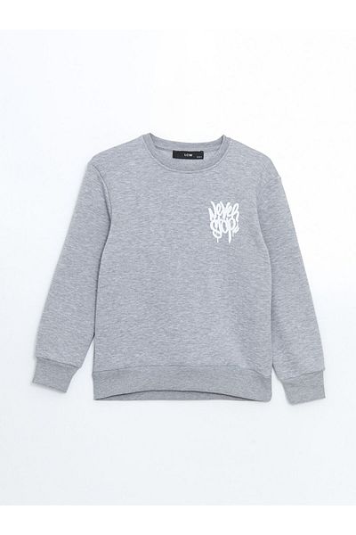 LC Waikiki Lcw Crew Neck Printed Boys' Sweatshirt