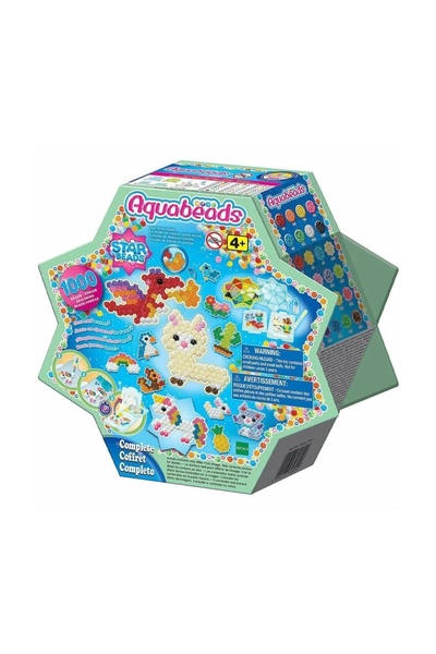 NW NessiWorld 31601 مجموعة AquaBeads StarBead Starter 1000 قطعة من الخرز +4 سنوات