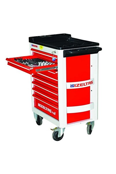 İzeltaş 8241001209 Pro 8 Mobil Takım Dolabı 8 Çekmeceli Dolu