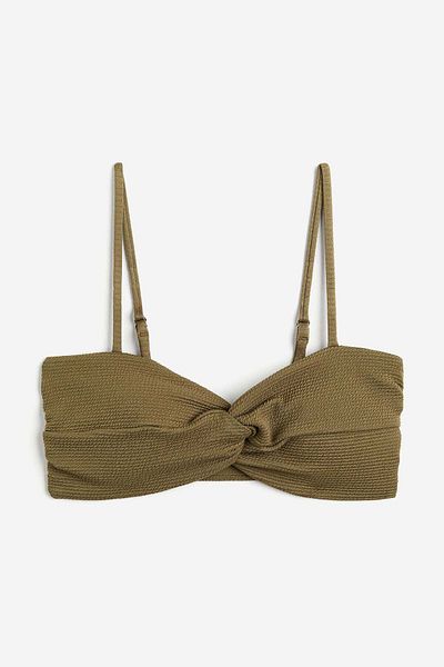 H&M Padded twist-detail bikini top