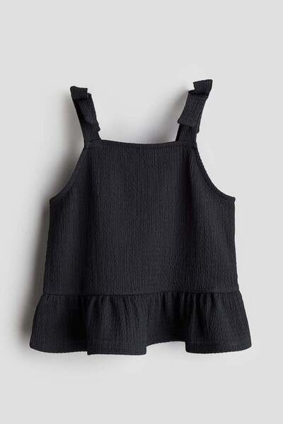 H&M Bow-detail peplum top