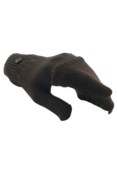 AXE SPORTSWEAR Winter Knitwear Gloves Glove - Big Toe Closed, Four Finger Cutout, Fingerless Button Sequin