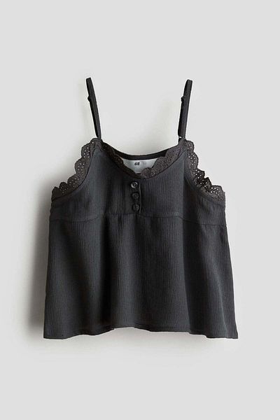 H&M Frill-trimmed Strappy Top