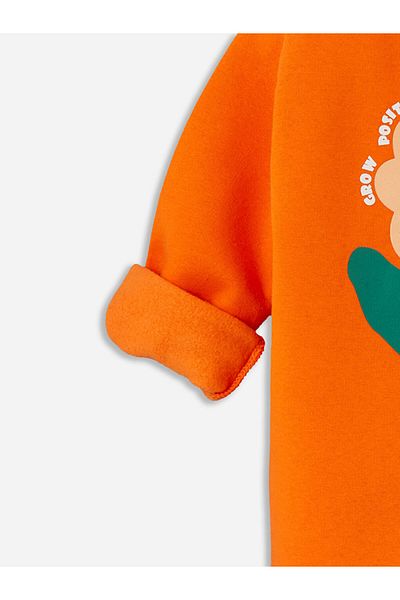 LC Waikiki Lcw Crew Neck Printed Girl's Sweatshirt