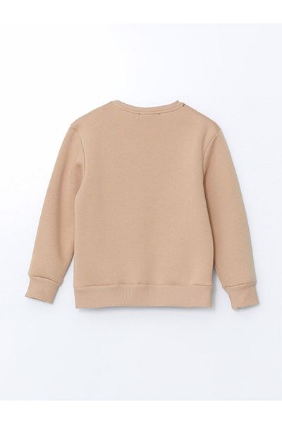 LC Waikiki LCW Kids Crew Neck εμπριμέ φούτερ για κορίτσια